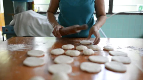 Dough for Chinese bun Video stock 27450692