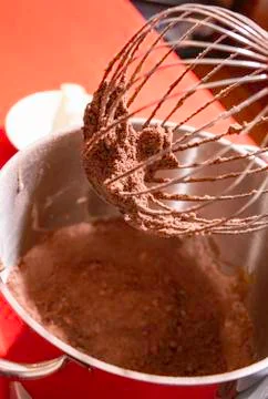 Dough With Cocoa Stock Photos