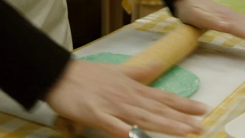 Dough for colored paste Vídeo Stock 107532523