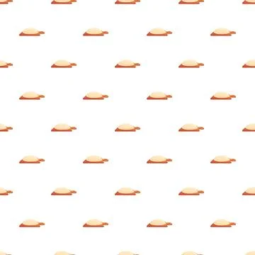 Dough on cutting board seamless cooking pattern Stock Illustration