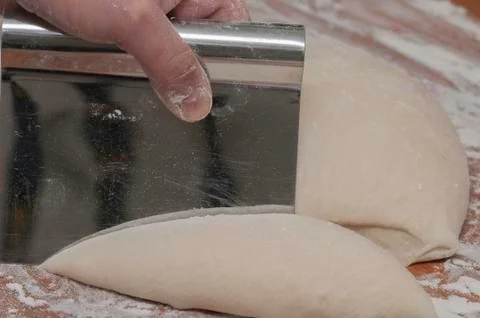 Dough cutting Stock Photos