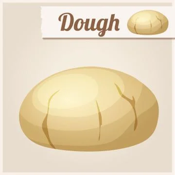 Dough. Detailed Vector Icon Stock Illustration