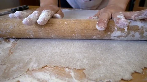 Dough For Dumplings Stock Footage 80505293