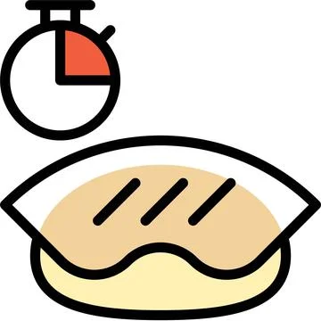 Dough fermentation icon, Bakery and baking related vector Stock Illustration
