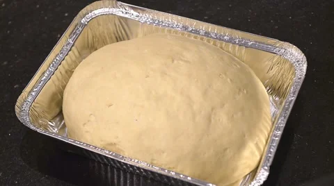 Dough goes on Stock Footage 46827658