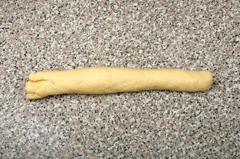 Dough on a granite table Stock Photos