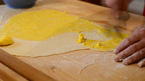 Dough kneading Stock Footage 43231393