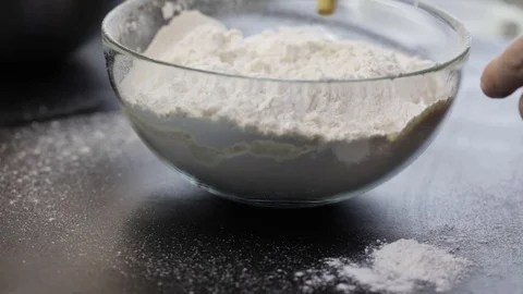 Dough kneading Stock Footage 121120441