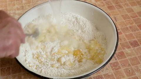 Dough kneading hd Stock Footage 80038581
