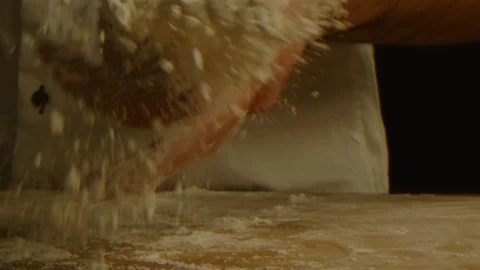 Dough kneading macro shot 库存影片 126259174