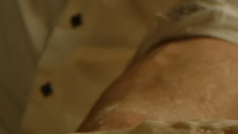 Dough kneading macro shot Stock-Footage 126259206