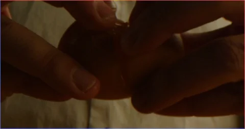 Dough kneading macro shot Stock Footage 126296411