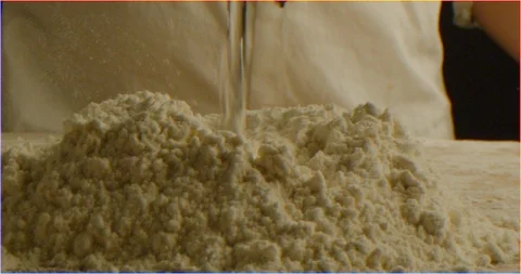 Dough kneading macro shot Video stock 126298736