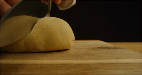 Dough kneading macro shot Stockbeeldmateriaal 126299191