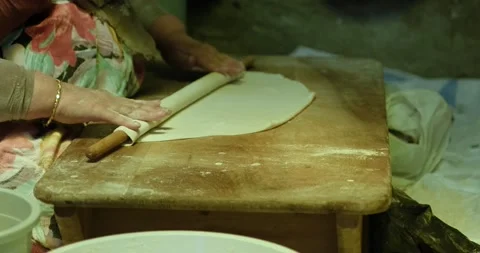 Dough Kneading Rolling and Baking Vídeo Stock 197308525
