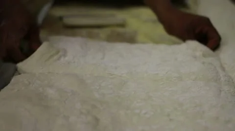 Dough lifted Stock Footage 9456462