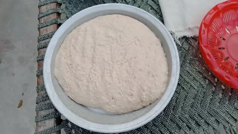 Dough for Making Roti Facing Camera Видео 348045908