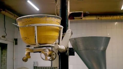 Dough mixer and container Stock Footage 76884346