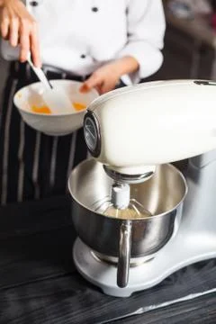 Dough mixer for cake Stock Photos