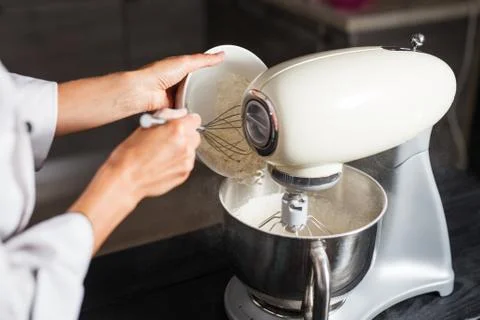 Dough mixer for cake Stock Photos