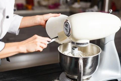 Dough mixer for cake Stock Photos