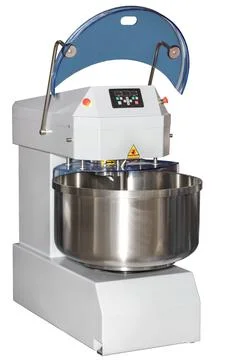 Dough mixer spiral automatic machine designed for high-quality preparation of Stock Photos