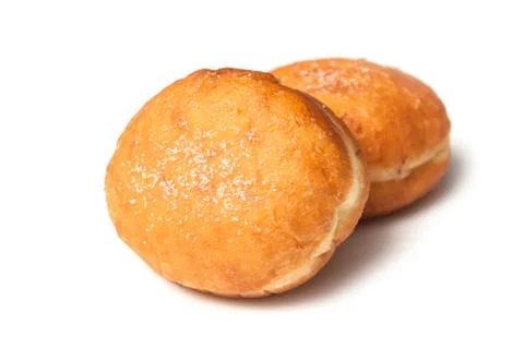 Dough nuts on white background Stock Photos