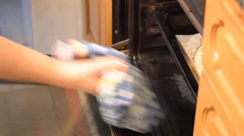 Dough Out Of The Oven Stock Footage 52989636