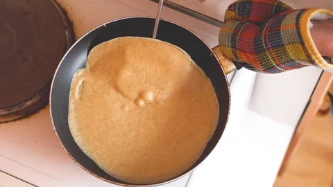 The dough on the pan Stock Footage 86232354