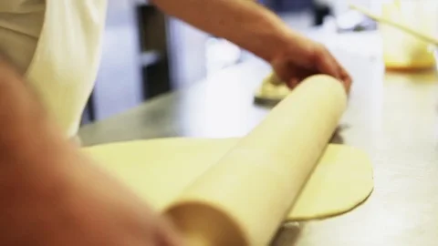 Dough for a pie Stock Footage 76728736