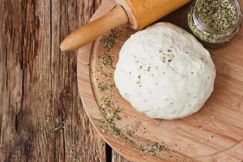 Dough for pizza Stock Photos