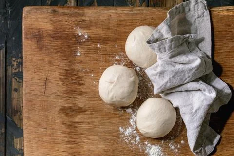 Dough for pizza Stock Photos