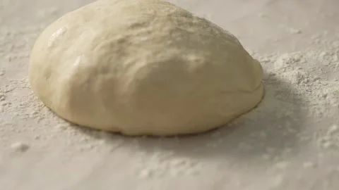 The dough is placed on the table. Stock Footage 266012689