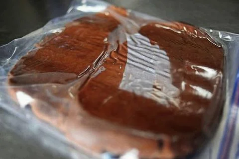 Dough in polyethylene Foto stock