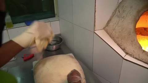 Dough Preparation by Chef Stock Footage 319207229