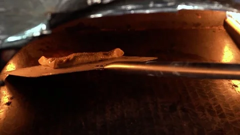 Dough Preparation on Grilling Surface Stock Footage 319207127