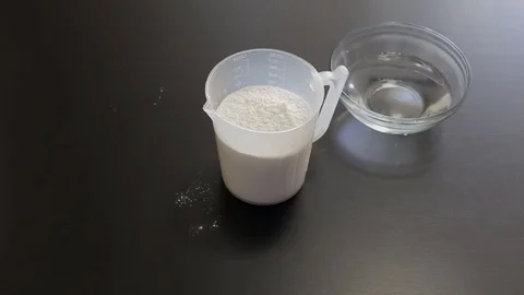 Dough preparation process Video stock 97719387