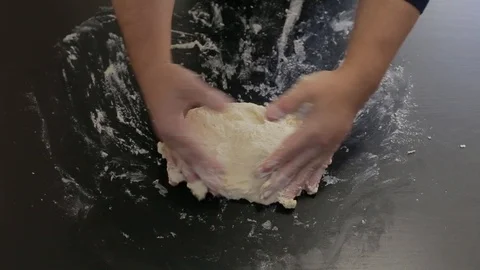 Dough preparation process Stock Footage 97719415
