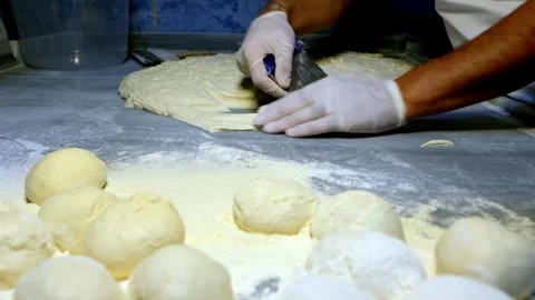Dough Preparation Process Stock Footage 337498661