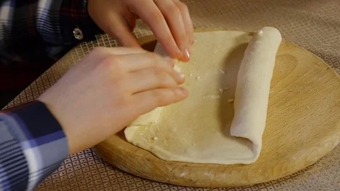 Dough preparation process for khachapuri preparation Vídeo Stock 119907459