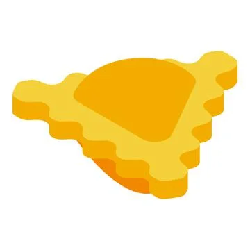 Dough ravioli icon isometric vector. Food cuisine Stock Illustration