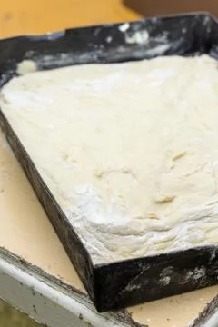 Dough ready for baking Stock Photos