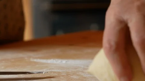 Dough for ready ravioli Stock Footage 112883786