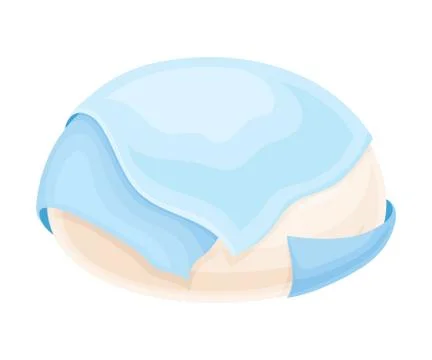 Dough Rested Under Overlay for Bread Cooking Vector Illustration Stockillustratie