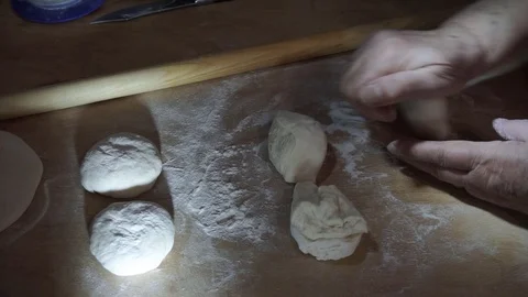 Dough rolled Stock Footage 106197987