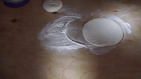 Dough rolled out Stock Footage 106197538