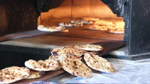 Dough rolling, bread making, pizza dough, dough making, flour, dough, Stock-Footage 228810210