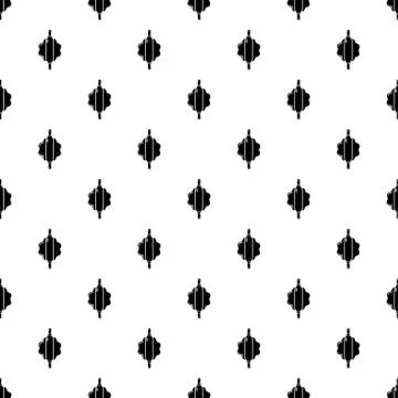 Dough rolling pin pattern vector seamless Illustrazione stock