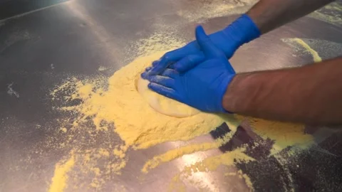 Dough rolls out Stock Footage 187159691