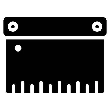 Dough scraper icon, Bakery and baking related vector Stock Illustration